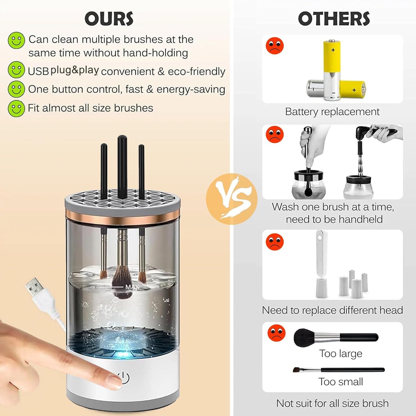 Electric Makeup Brush Cleaner