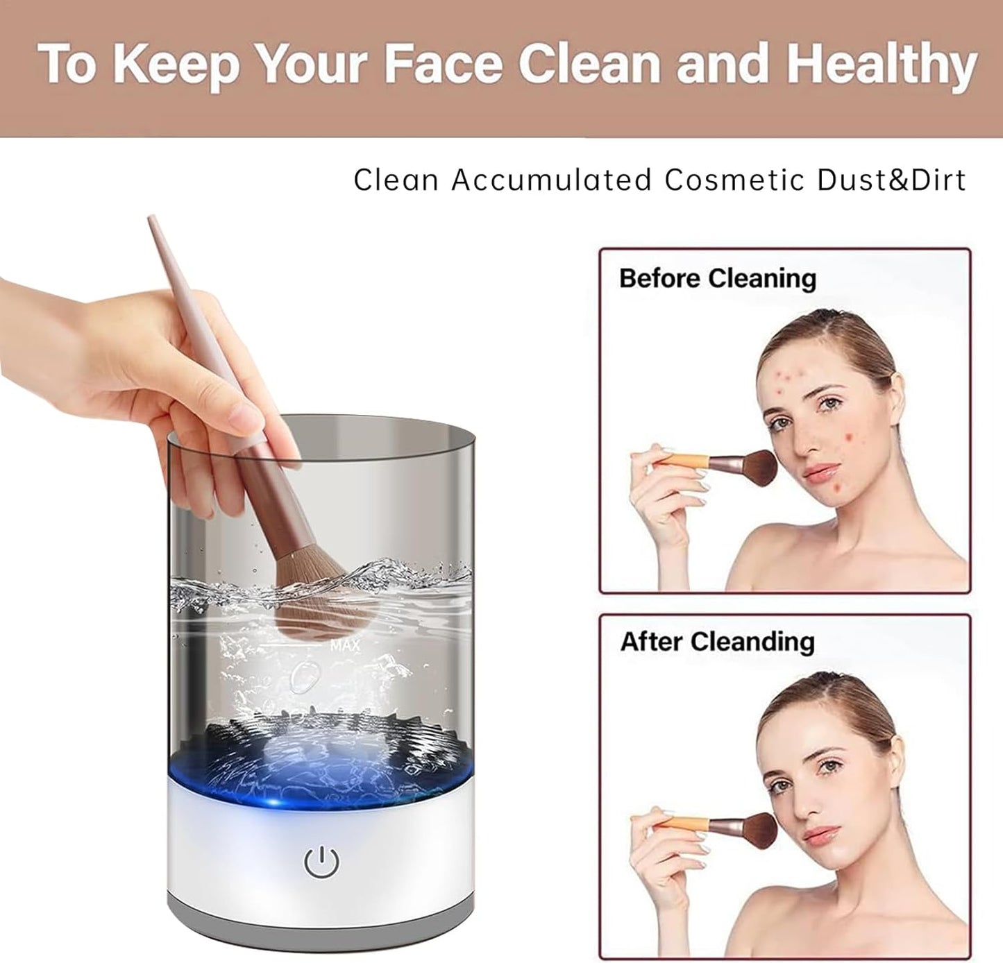Electric Makeup Brush Cleaner
